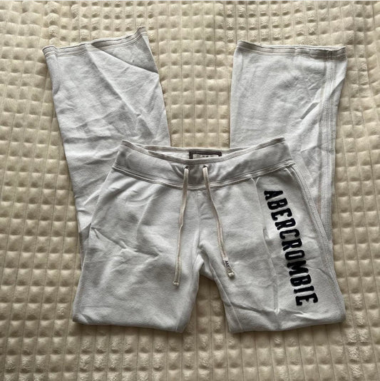 WHITE LOW RISE JOGGERS